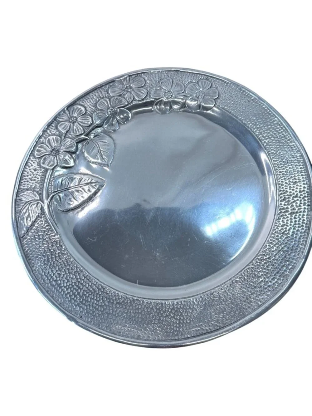 Vintage Mid-Century Modern Chrome Cake Dome and Tray Set.